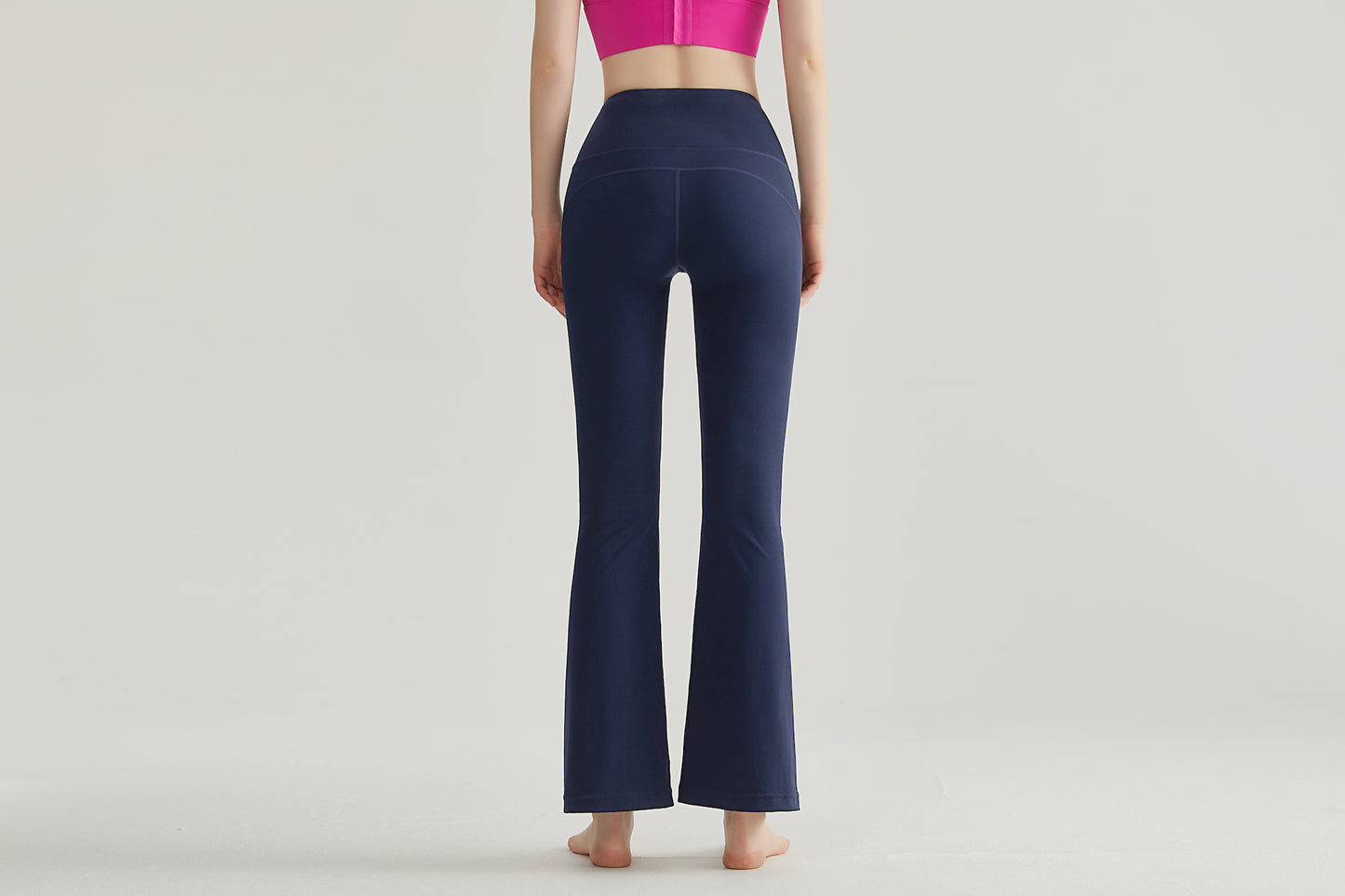 Women's High Waisted Stretchy Flare Leggings Tummy Control Yoga Pants with Back Pocket CK352