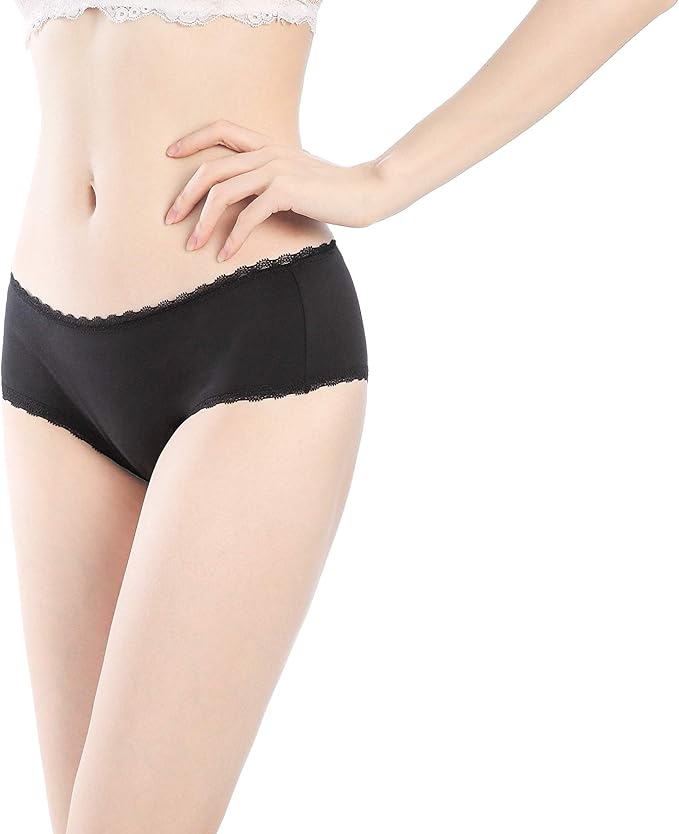 Underwear Comfortable Soft Lace Trim Panties Briefs 0943