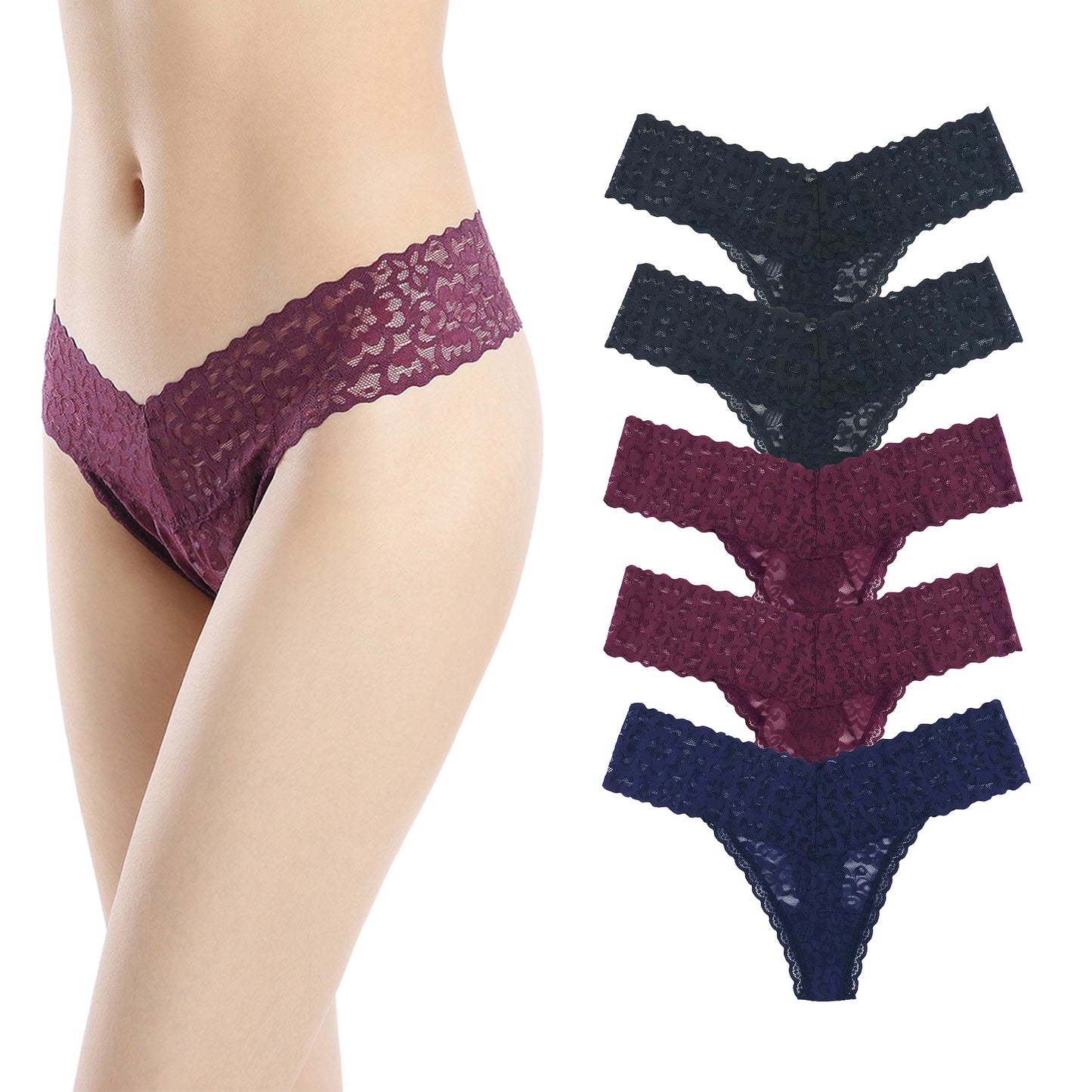 Lace Underwear Soft Sexy Thongs 1501