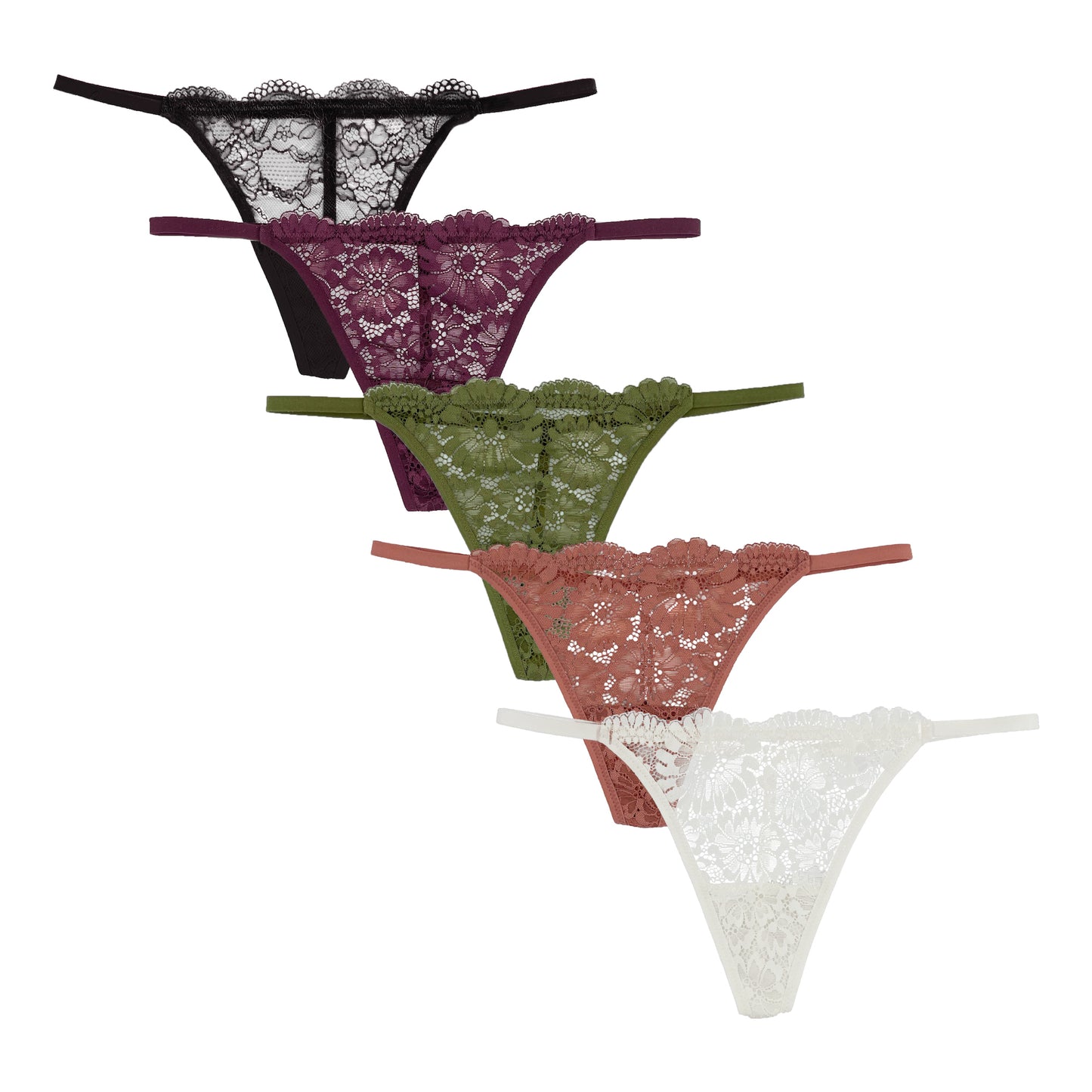 Sexy Cheeky Lace G-Strings Thongs T Back Underwear 1502