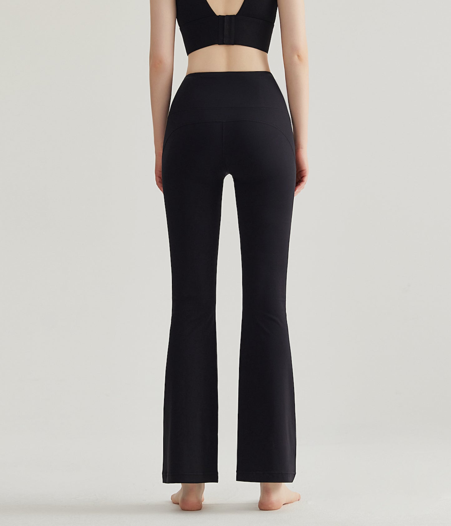 Women's High Waisted Stretchy Flare Leggings Tummy Control Yoga Pants with Back Pocket CK352