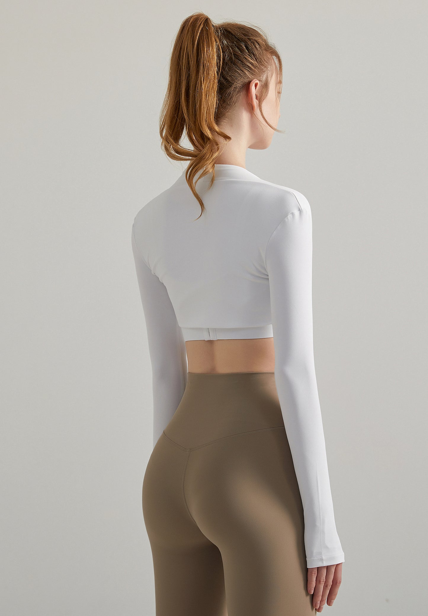 Women Open Front Long Sleeve Bolero Shrug Yoga Workout Fitness Crop Top KJ001