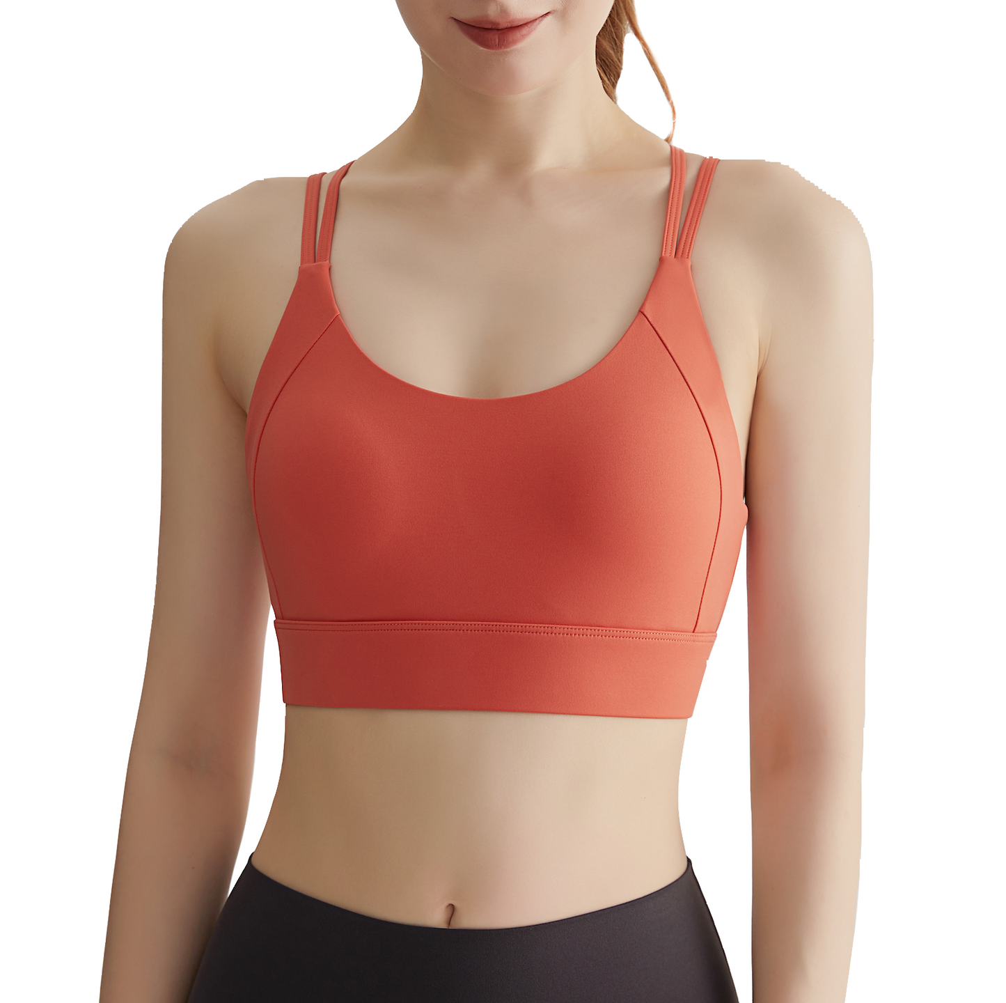 Women Strappy Sports Workout Bra Fitness Yoga Running Gym Wirefree Padded Criss Cross Back Hook and Eyes WX345