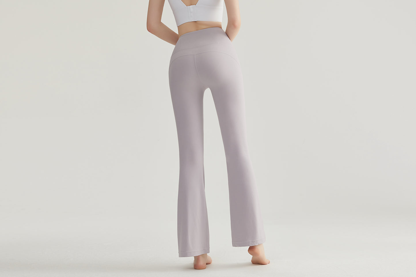Women's High Waisted Stretchy Flare Leggings Tummy Control Yoga Pants with Back Pocket CK352