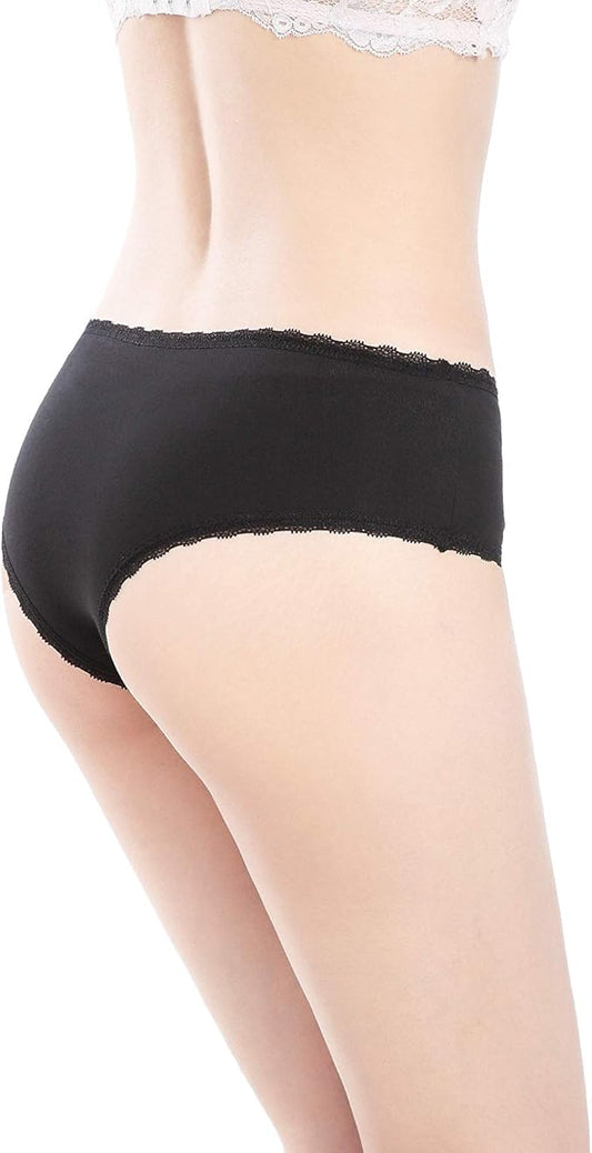 Underwear Comfortable Soft Lace Trim Panties Briefs 0943