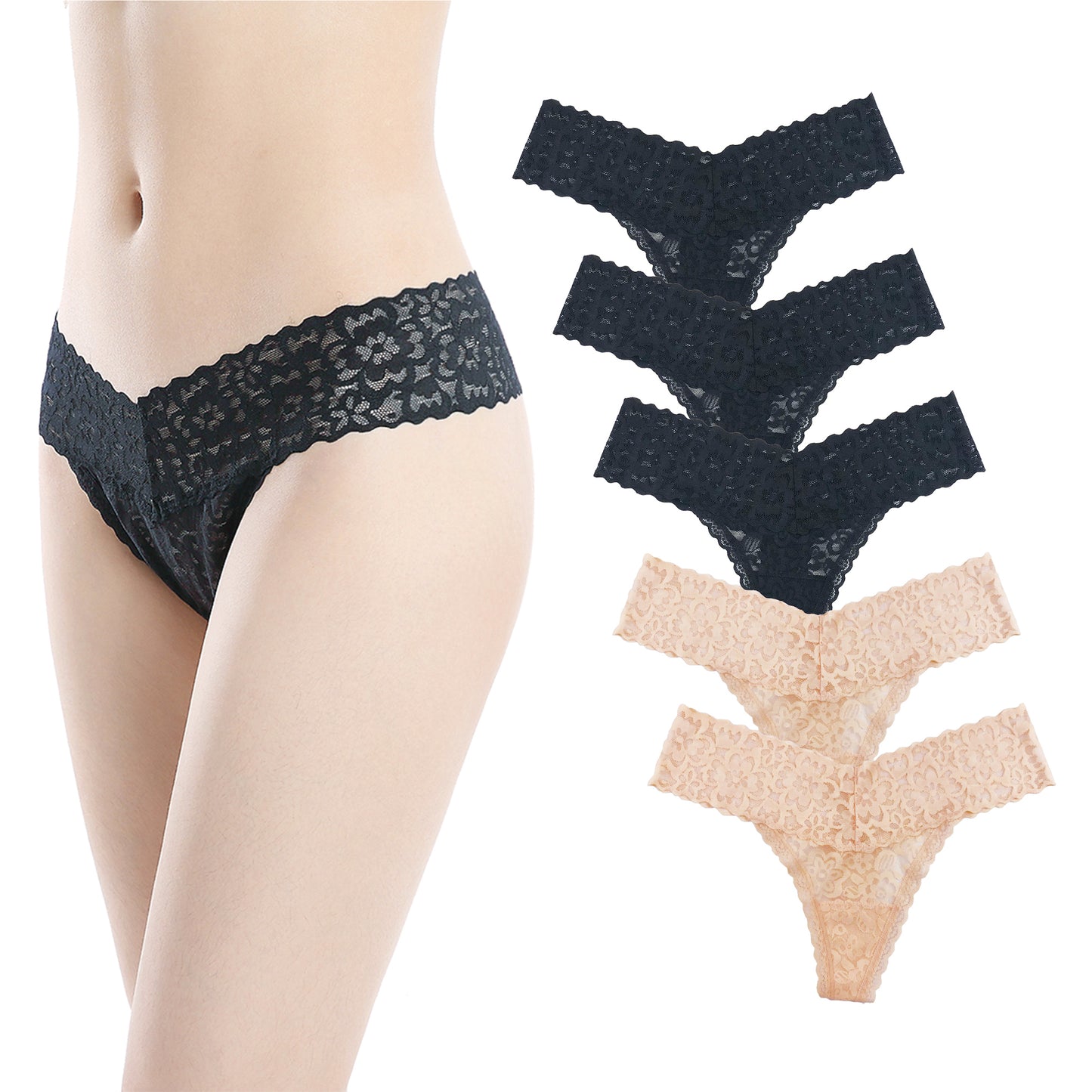 Lace Underwear Soft Sexy Thongs 1501