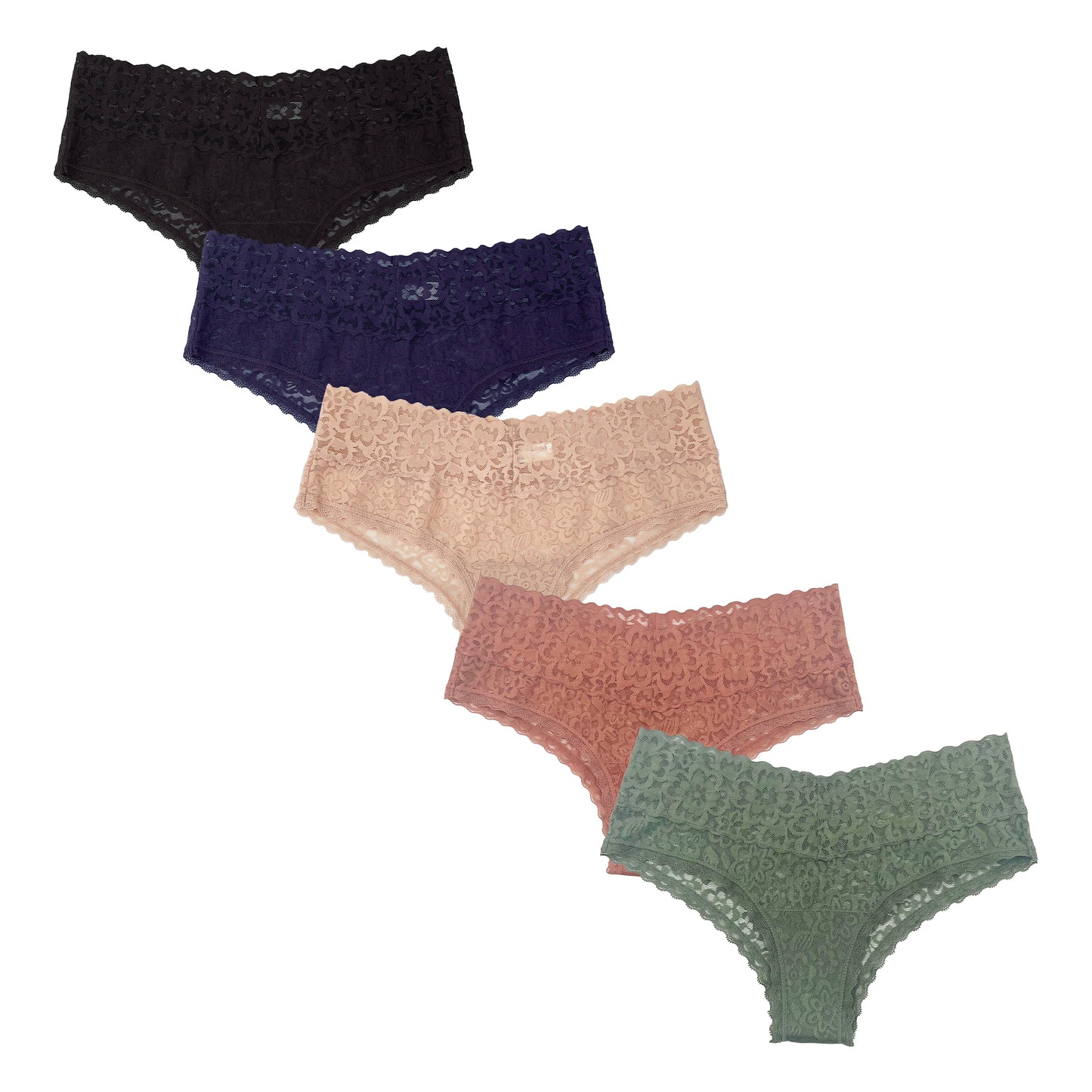 Underwear Soft Stretch Sexy Comfy Lace Cheeky Hipster Bikini Panties 1503