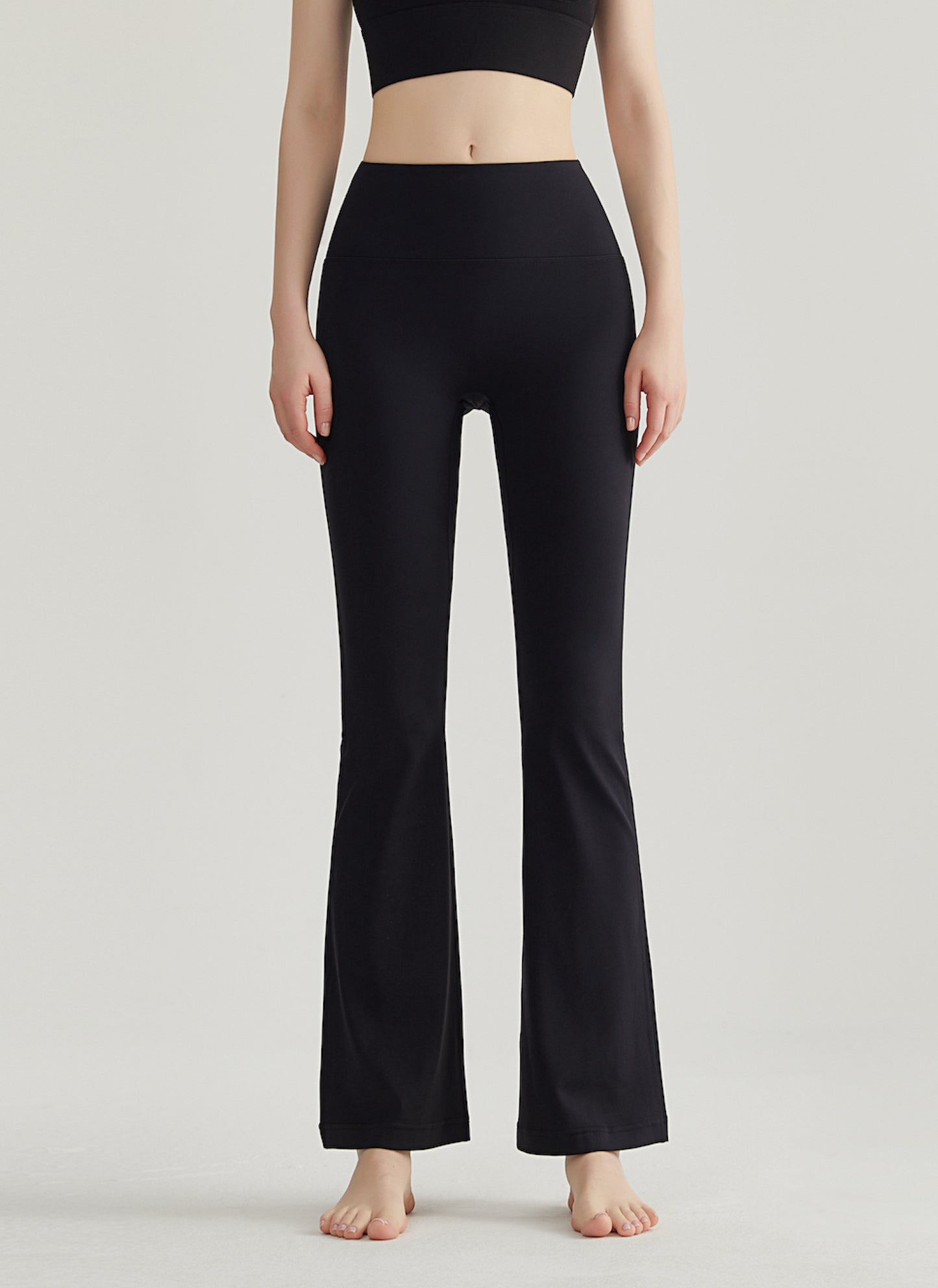 Women's High Waisted Stretchy Flare Leggings Tummy Control Yoga Pants with Back Pocket CK352