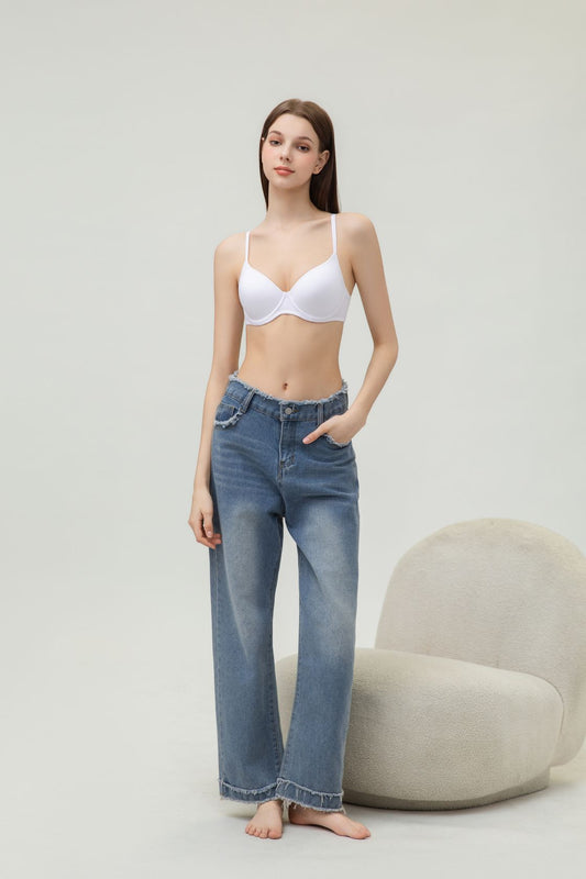 Cotton Soft Stretch Comfortable Padded Wireless Bra MS006